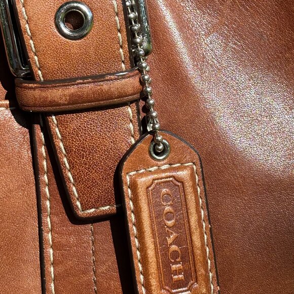 Coach Brown Tote Bag #F11202 - Picture 2 of 12